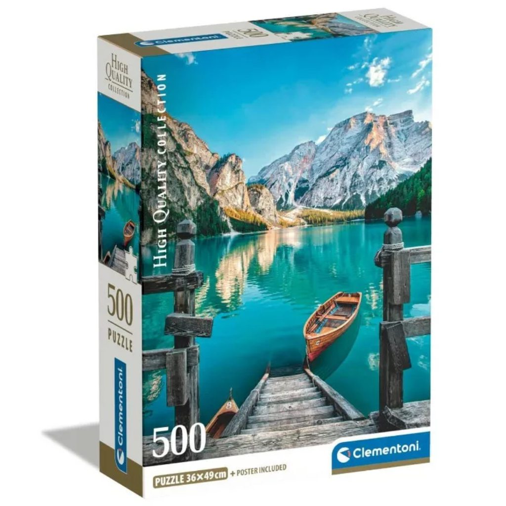 HQC Braies jazero 500-dieliková puzzle - Clementoni