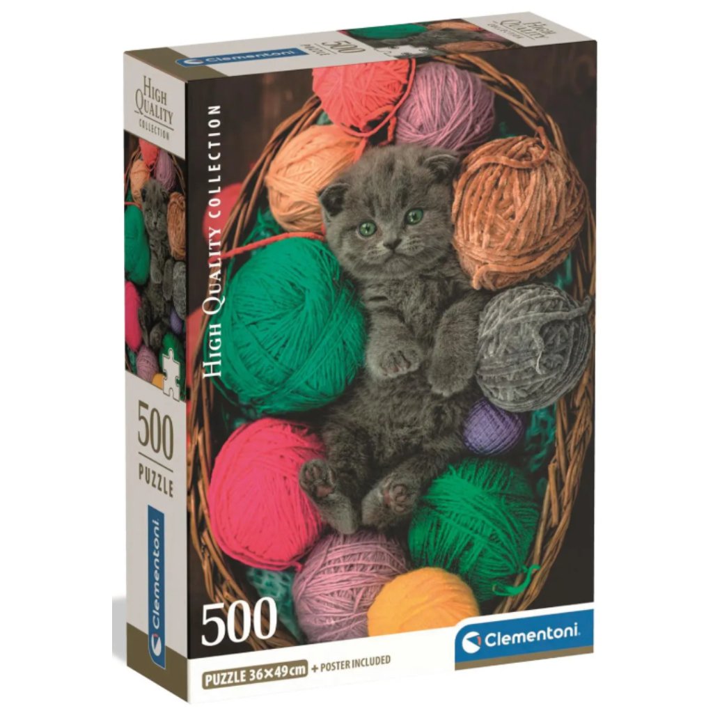 HQC Fluffy Kitten puzzle 500 dielikov - Clementoni
