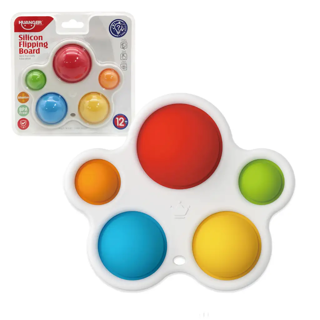 Happy World: Farebná hra na rozvoj zručností Pop-it