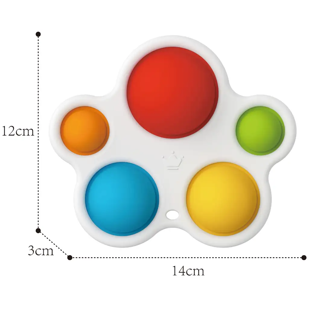 Happy World: Farebná hra na rozvoj zručností Pop-it kép 2