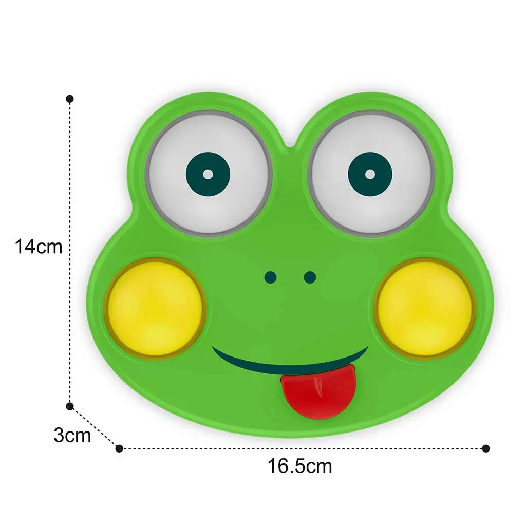 Happy World: Pop it! Ukludňujúca žaba kamarát vzdelávacia hračka pre bábätká kép 2