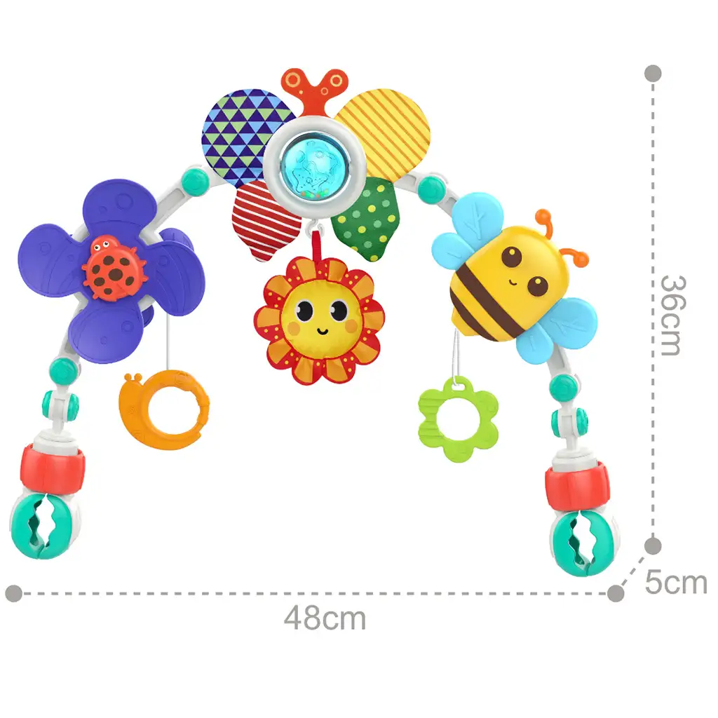Happy World: Roztomilé zvieratká, ktoré možno pripevniť k detskej postieľke ako hračkový mostík kép 3