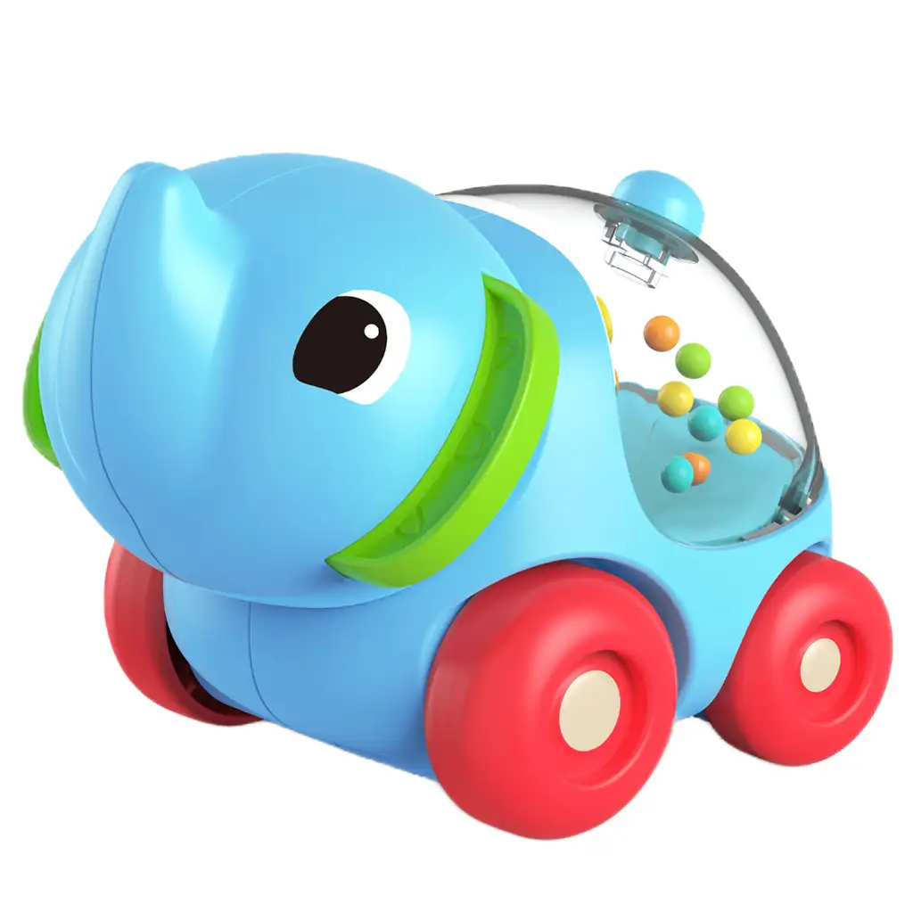 Happy World: Valjúci sa hrkálkajúci slon 11cm kép 3