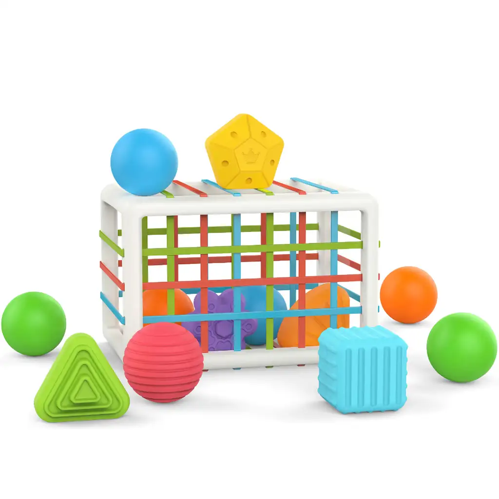 Happy World: Veselá sada na výber tvarov 12-dielna hra na rozvoj zručností kép 3