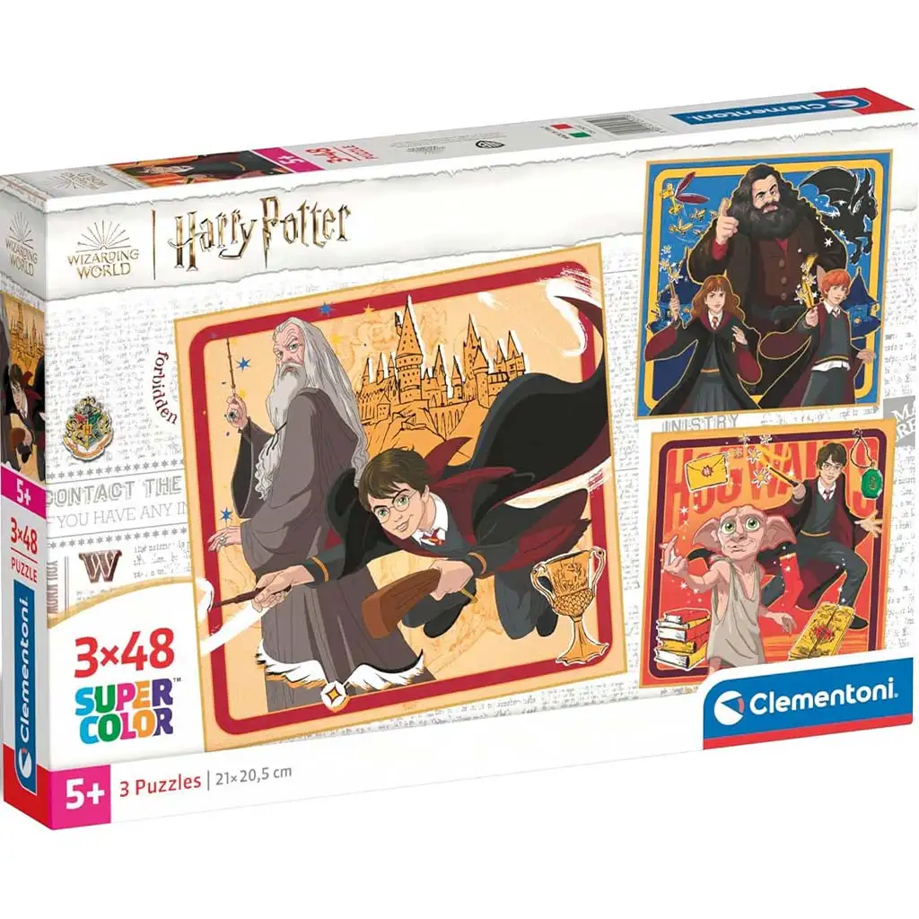Harry Potter 3x48 ks Supercolor puzzle - Clementoni