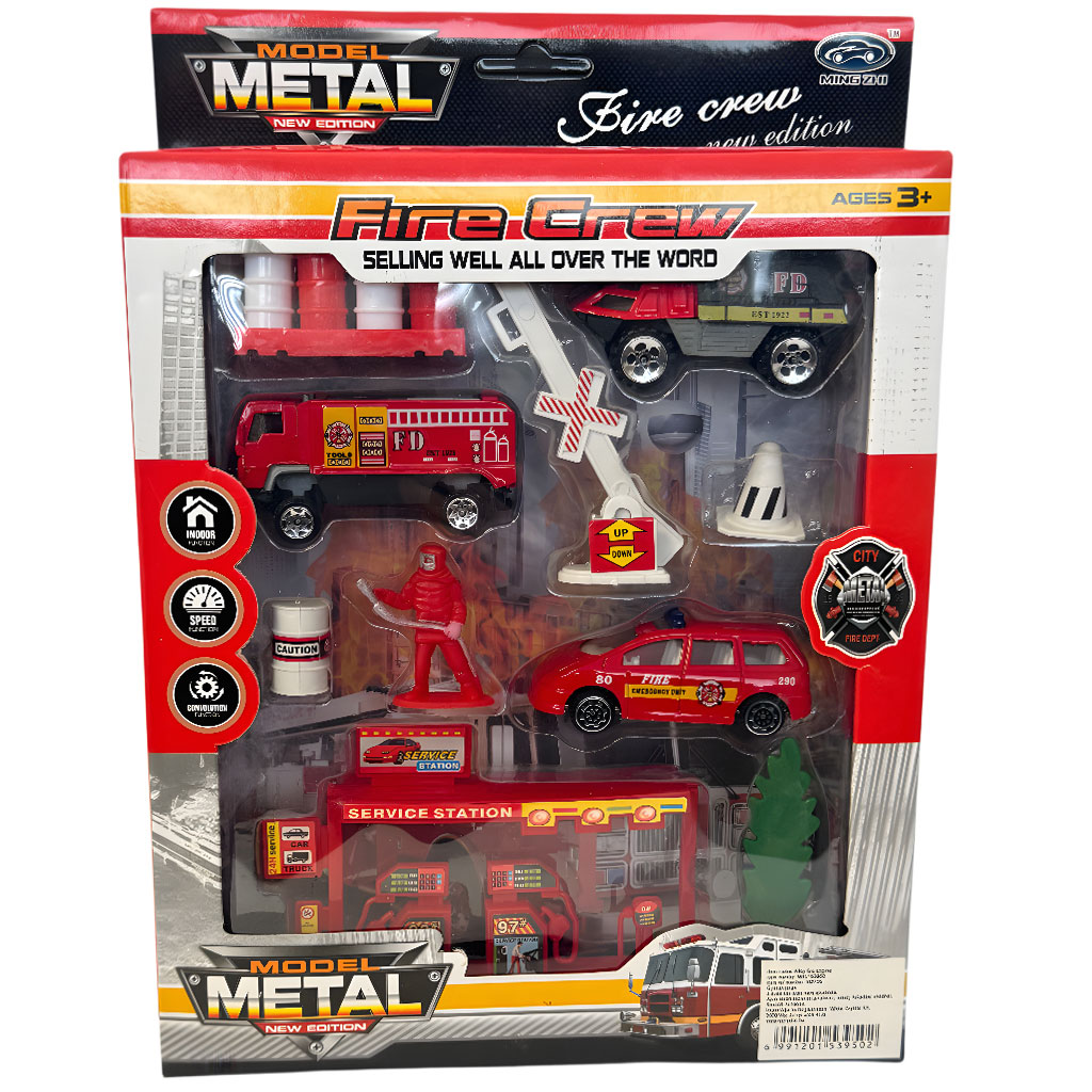 Hasičská súprava: Hasiarske autíčko so súpravou doplnkov kép 4