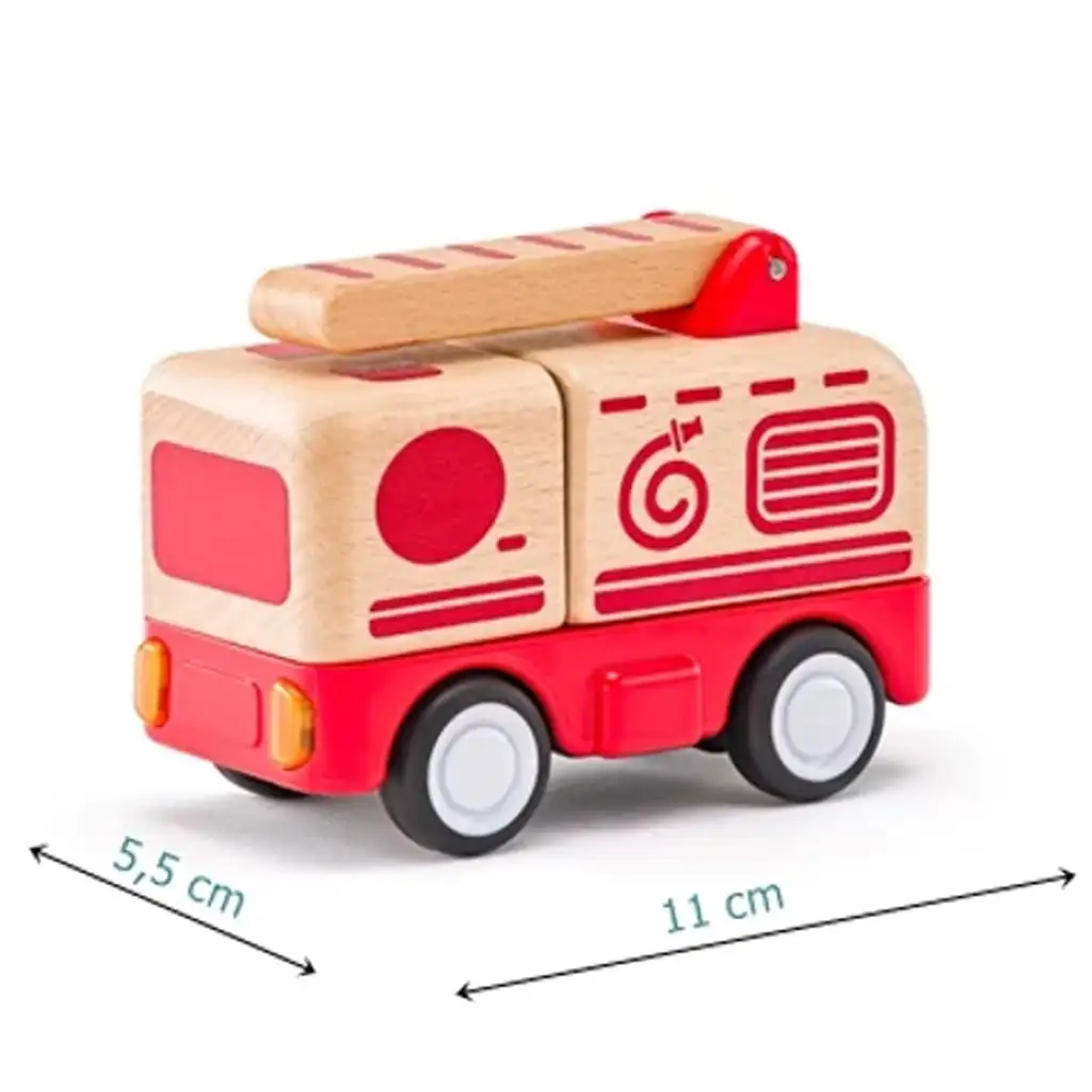 Hasičské auto so svetlom a zvukom - Woodyland kép 2