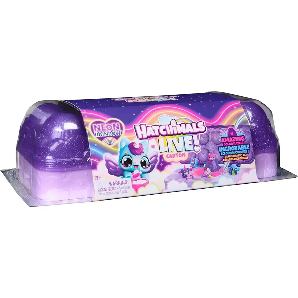 Hatchimals Alive!: Neon Rainbow Vajíčkový Držiak - Spin Master