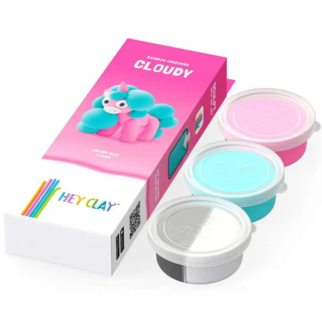 Hey Clay: Mäkká ružová figúrka jednorožca - sada na modelovanie kép 2