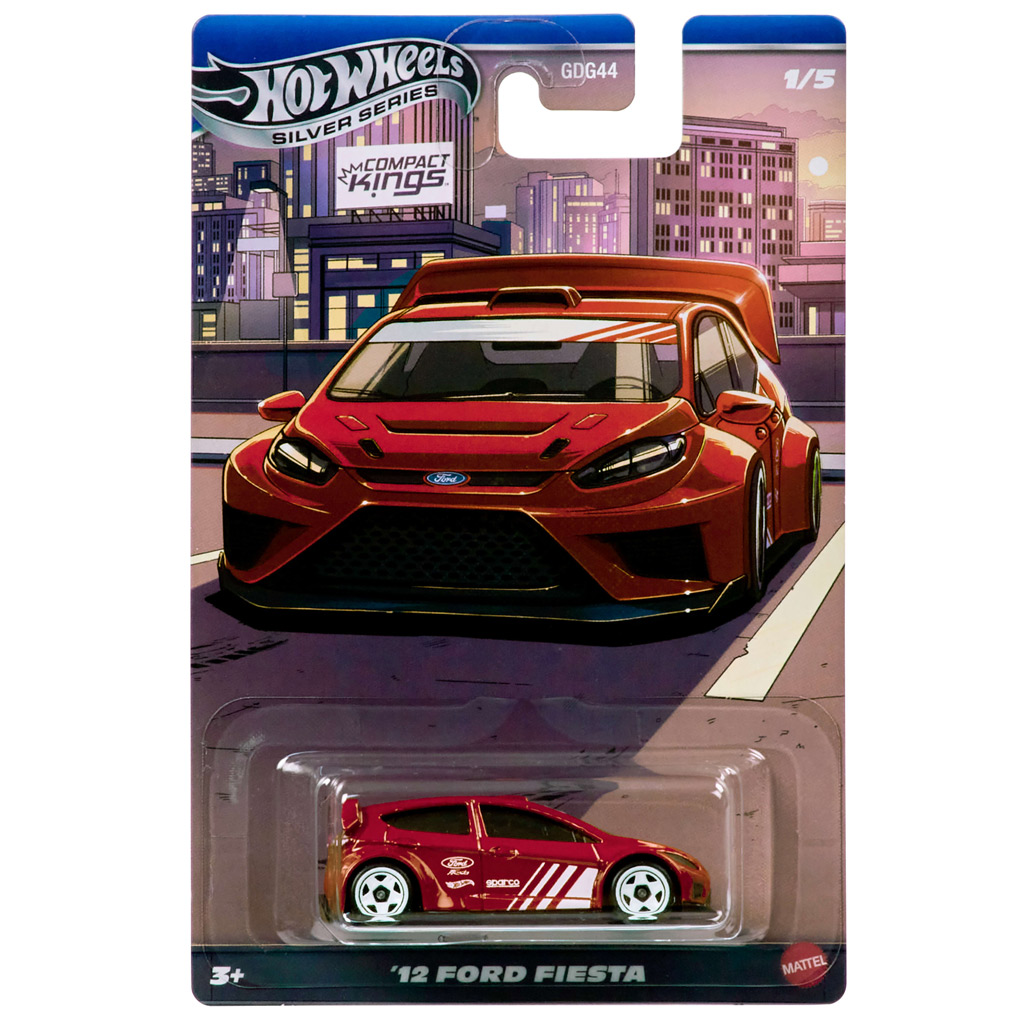 Hot Wheels: ’12 Ford Fiesta klasické autíčko 1/64 - Mattel