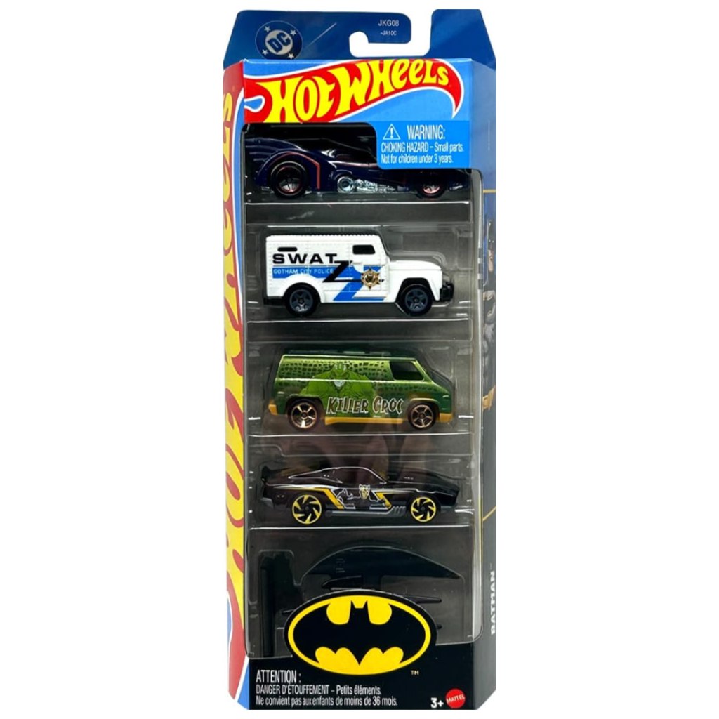 Hot Wheels: Batman vozidlá 5-dielna sada áut - Mattel