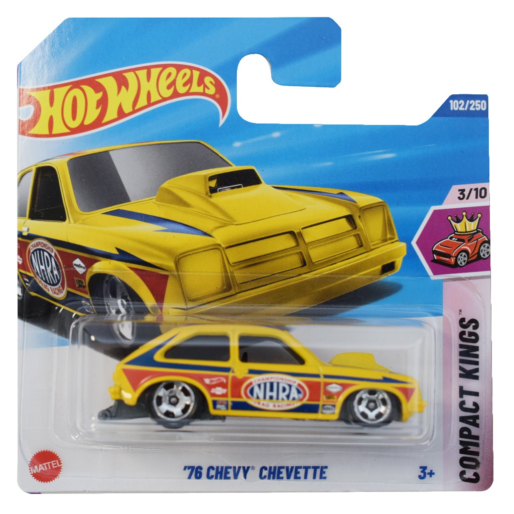 Hot Wheels: Chevy Chevette žlté autíčko 1/64 - Mattel