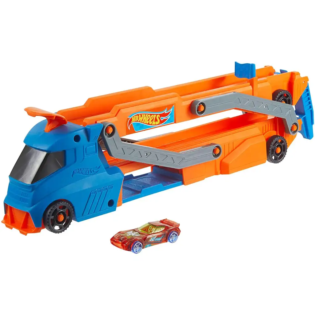 Hot Wheels City: Rýchlostná dráha prepravný kamión s autíčkom - Mattel kép 3