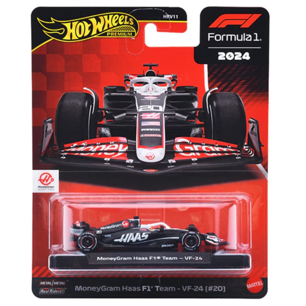 Hot Wheels Formula 1: MoneyGram Haas VF-24 (#20) autíčko 1/64 - Mattel