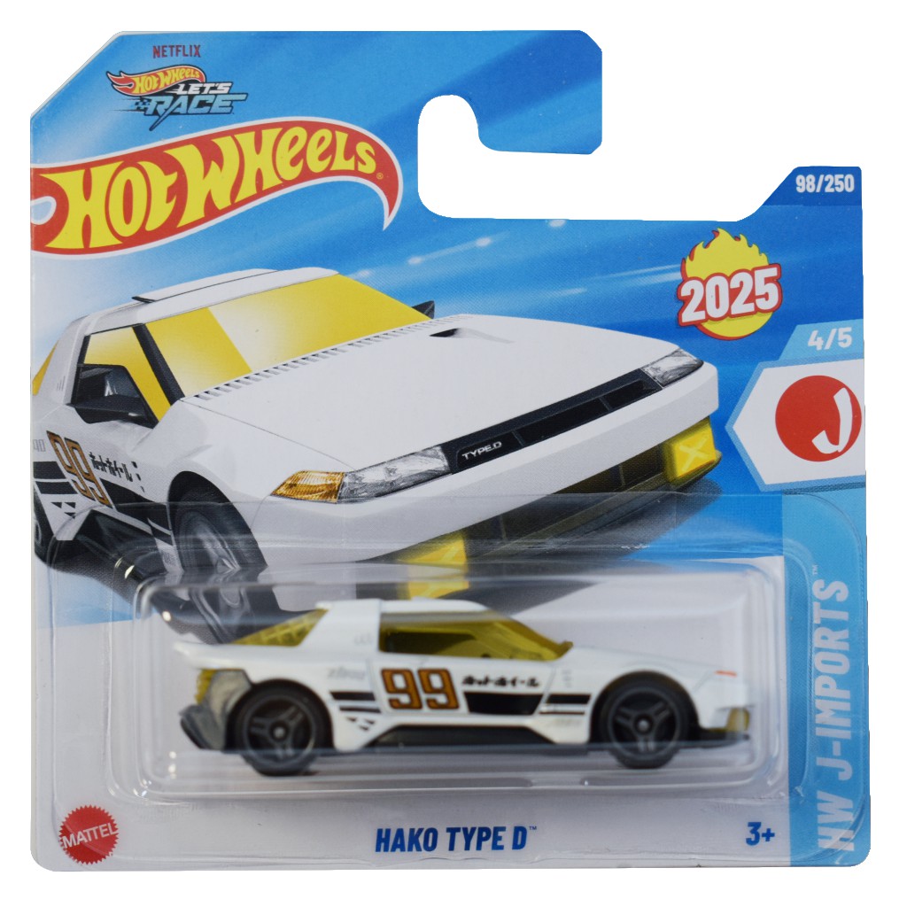 Hot Wheels: Hako Type D biele autíčko 1/64 - Mattel