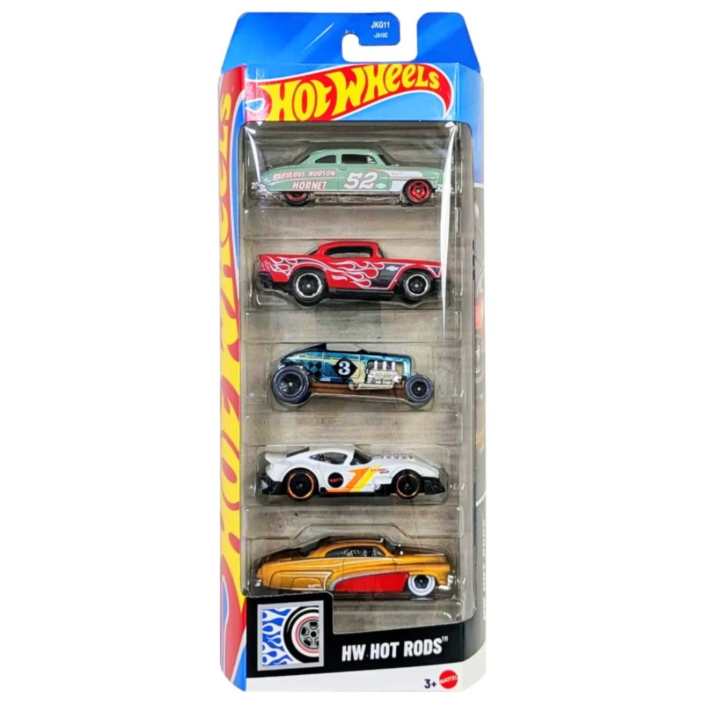 Hot Wheels: Hot Rods 5-dielna sada autíčok 1:64 - Mattel