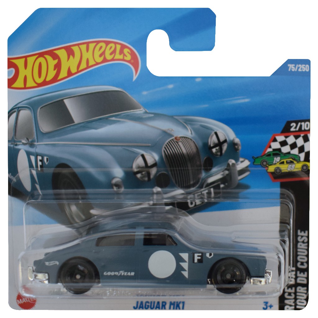 Hot Wheels: Jaguar MK1 sivé autíčko 1/64 - Mattel