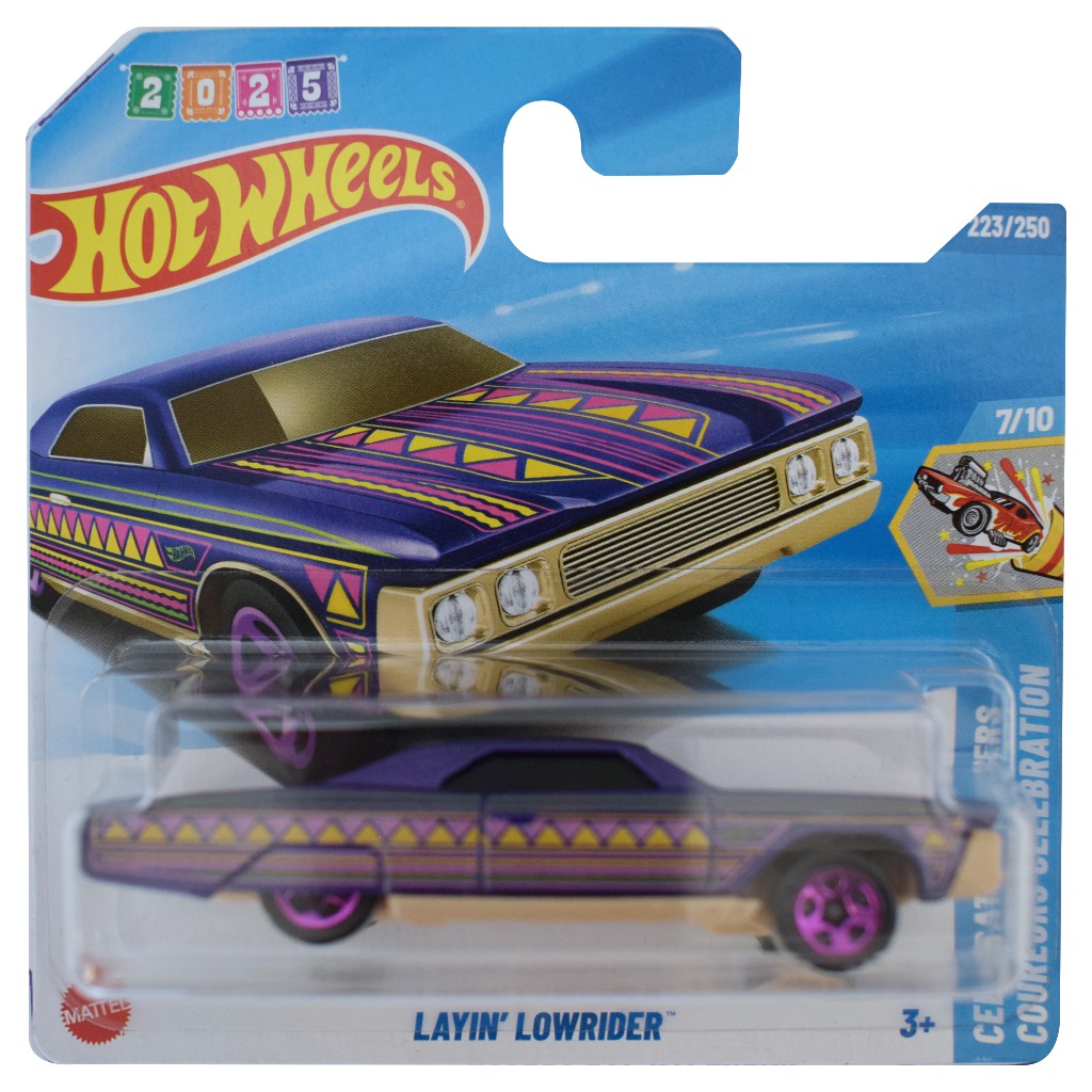 Hot Wheels: Layin Lowrider fialové autíčko 1/64 - Mattel