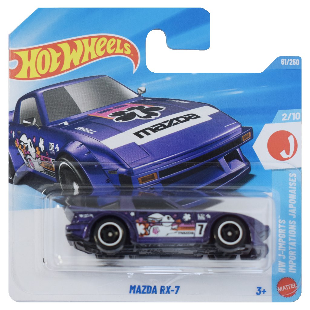 Hot Wheels: Mazda RX7 fialové autíčko 1/64 - Mattel