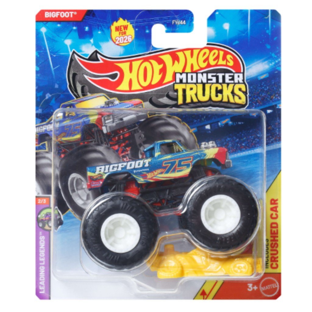 Hot Wheels Monster Trucks: Bigfoot č. 75 monster autíčko 1/64 – Mattel