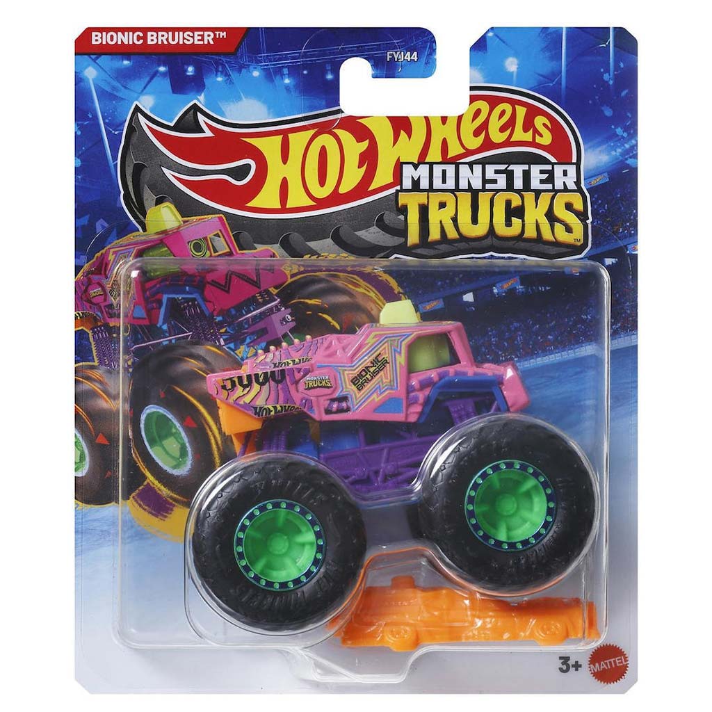 Hot Wheels Monster Trucks: Bionic Bruiser autíčko 1/64 - Mattel