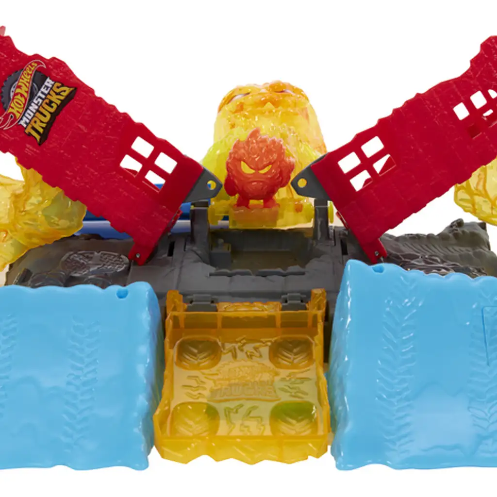 Hot Wheels: Monster Trucks Power Smashers ohnivý príšer dráhový set - Mattel kép 3