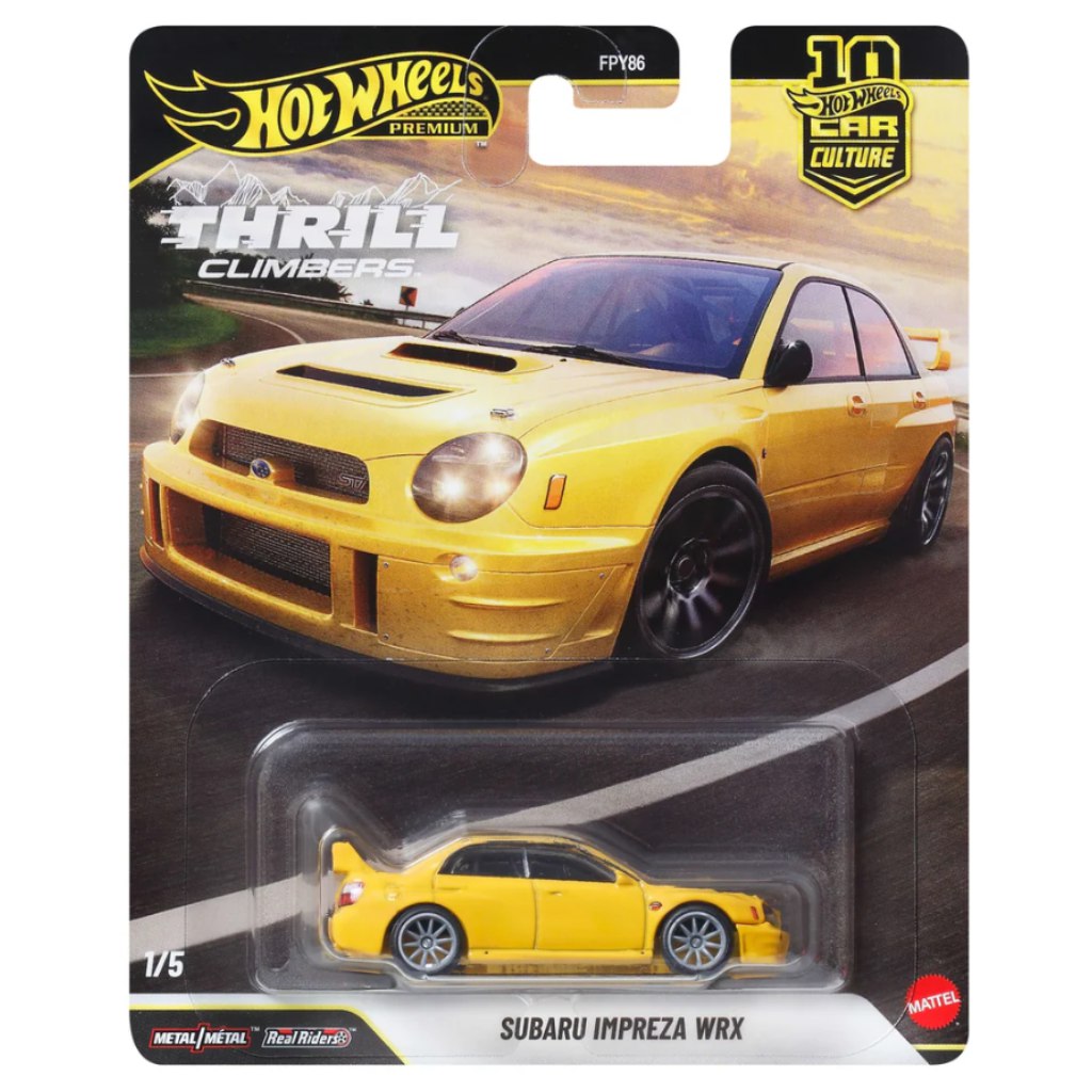 Hot Wheels Premium: Cool-túra Subaru Impreza WRX autíčko 1/64 - Mattel