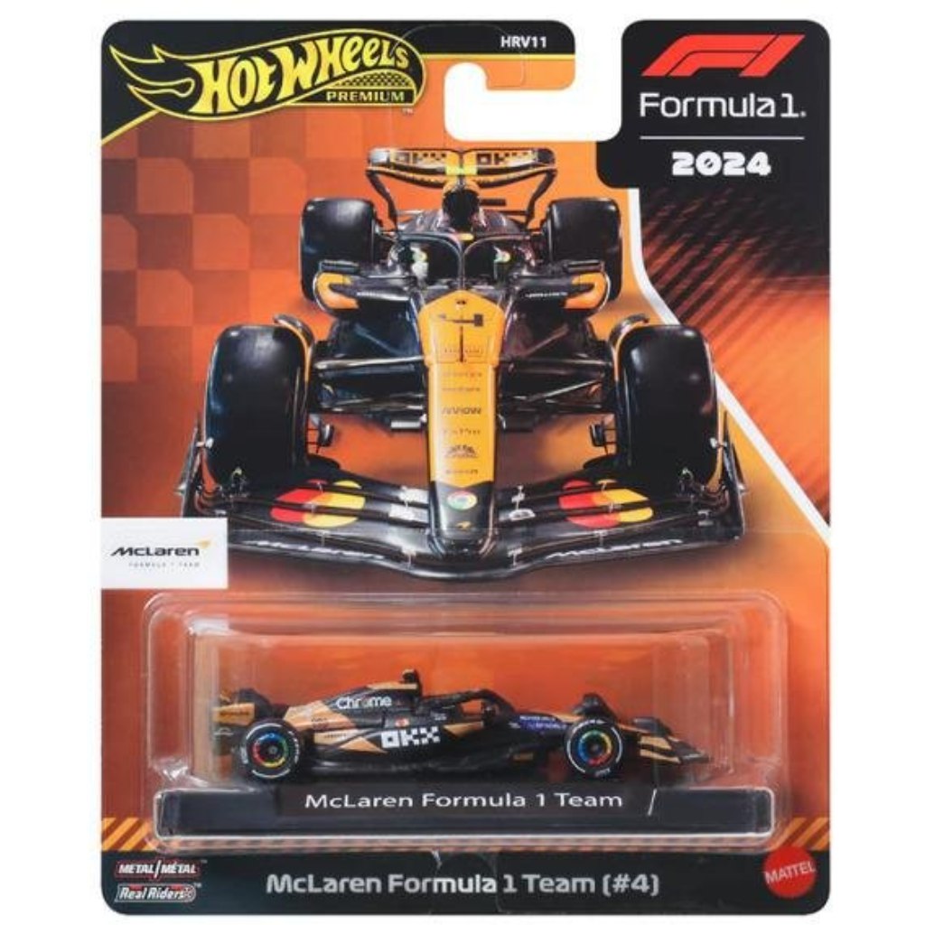 Hot Wheels Premium: McLaren Formula 1 č. 4 autíčko 1/64 - Mattel