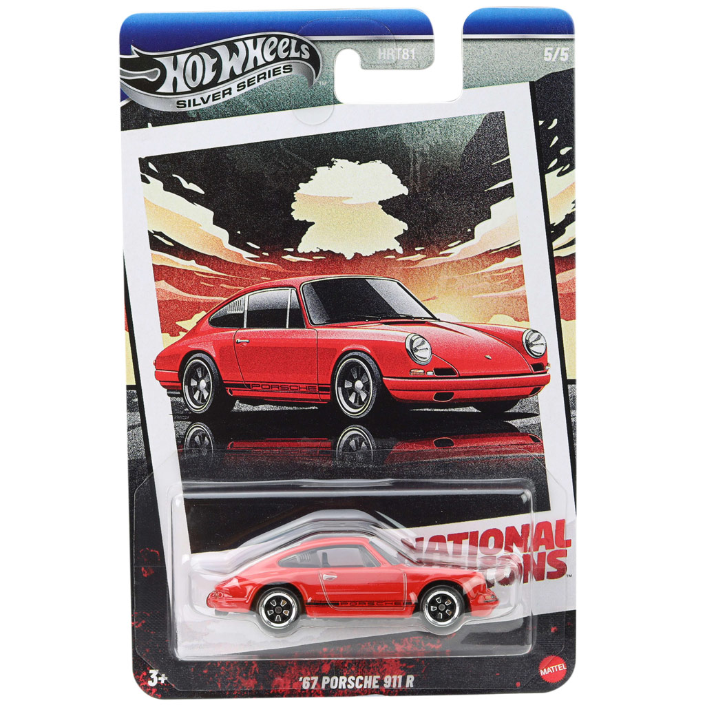 Hot Wheels: Vintage 67 Porsche 911 R červené autíčko 1/64 - Mattel