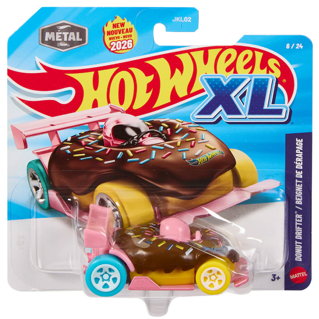 Hot Wheels XL: Donut Drifter autíčko v mierke 1:43 – Mattel
