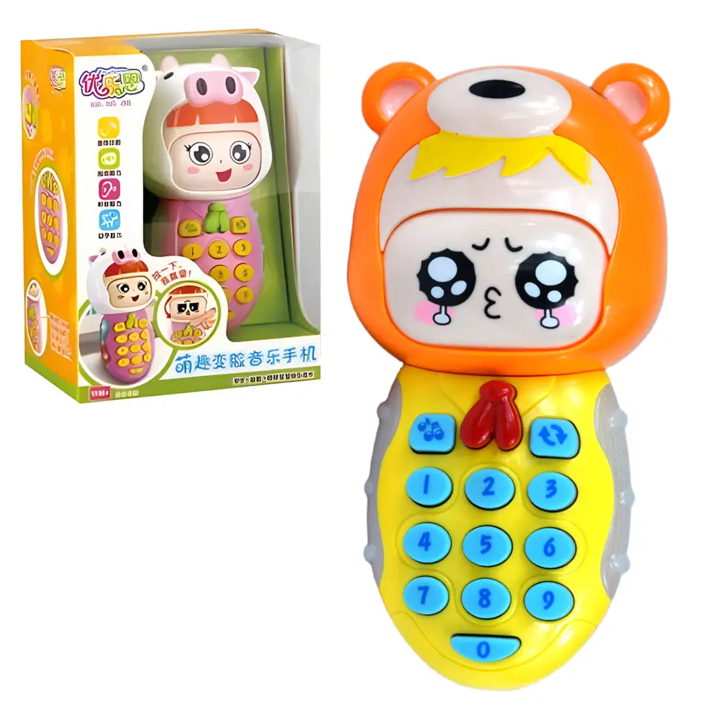 Hračkový mobilný telefón je dostupný vo dvoch verziách so zvukom a svetlom kép 3