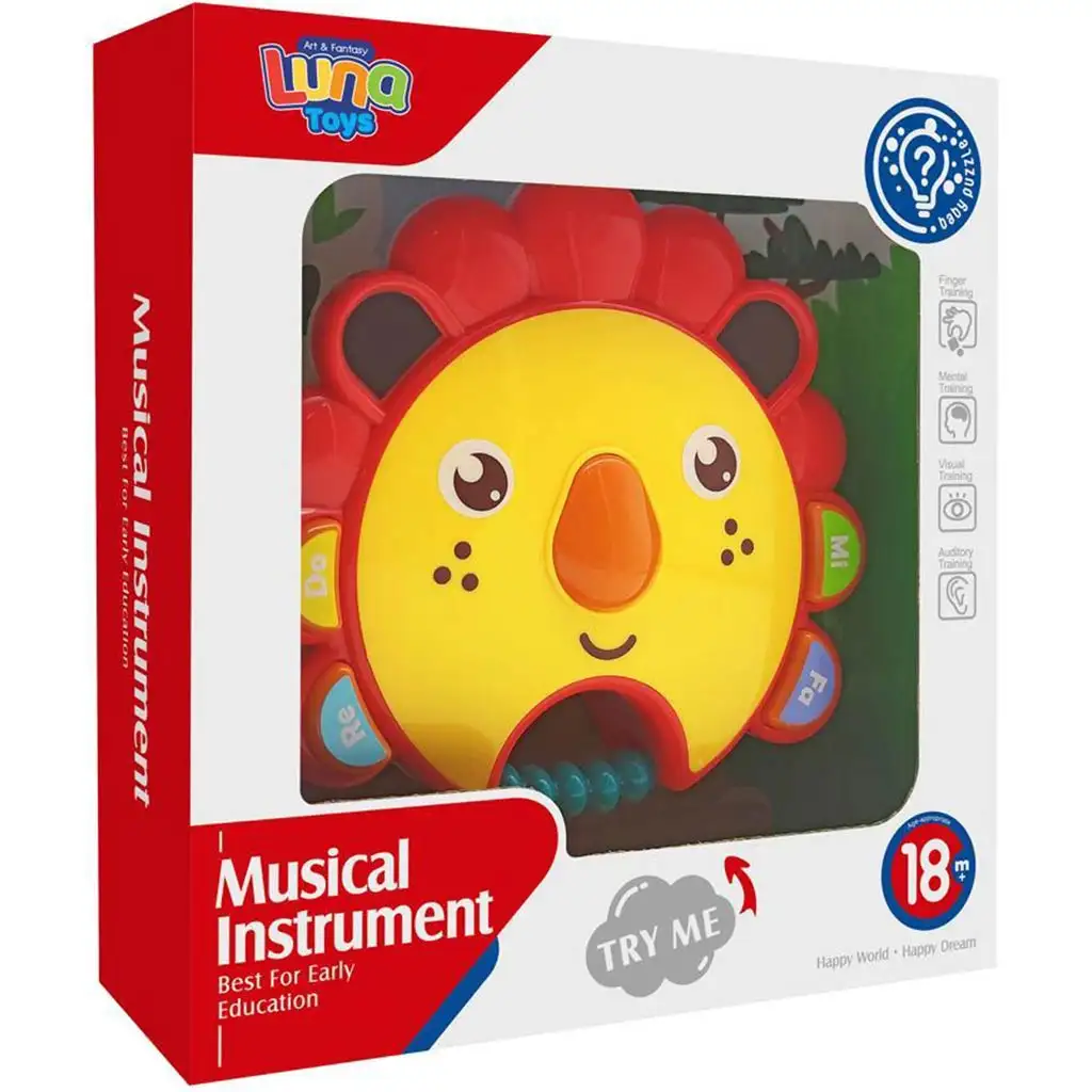 Hrajúca leví hlava so svetlom a zvukom