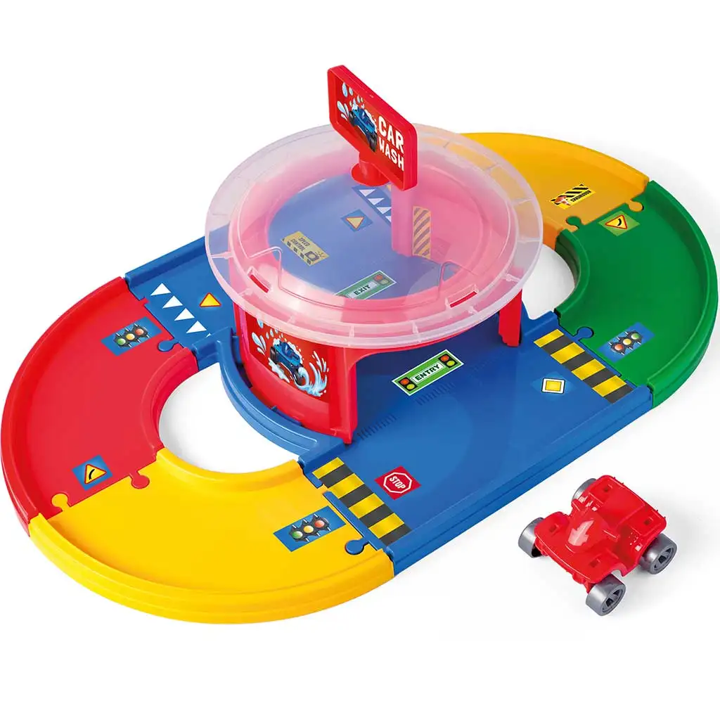 Hrať stopy: Autoumyváreň dráhový set - Wader kép 3