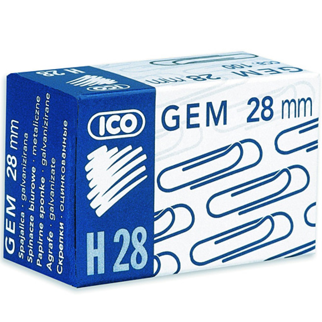 ICO: H28 Kancelárske sponky 28mm 100ks