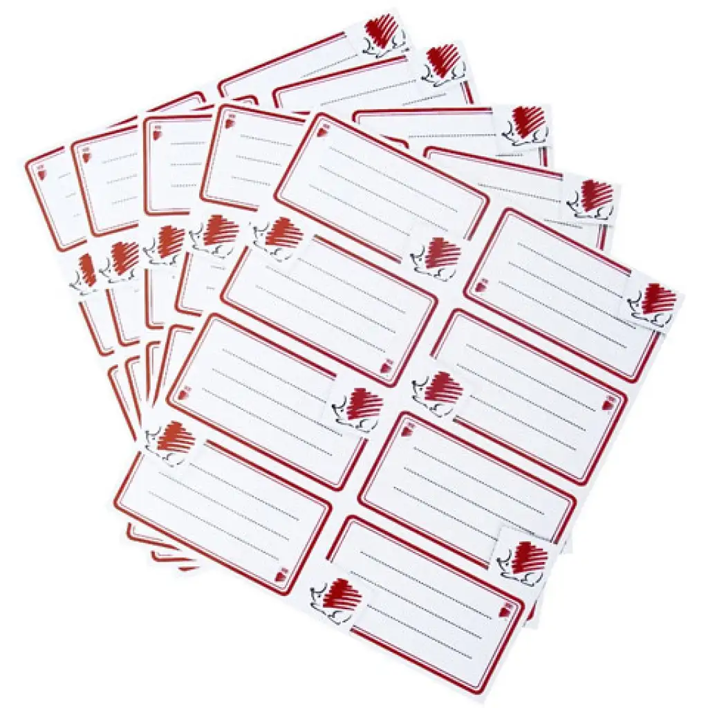 ICO: Etikety na žošity Ježko 40ks/bal