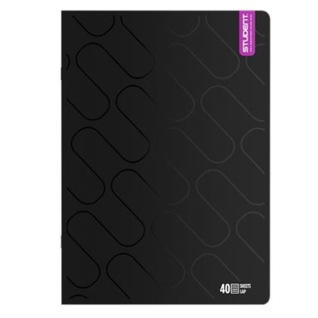 ICO: Študentský Prémium Black zošit A/4 linajkový 40 listov