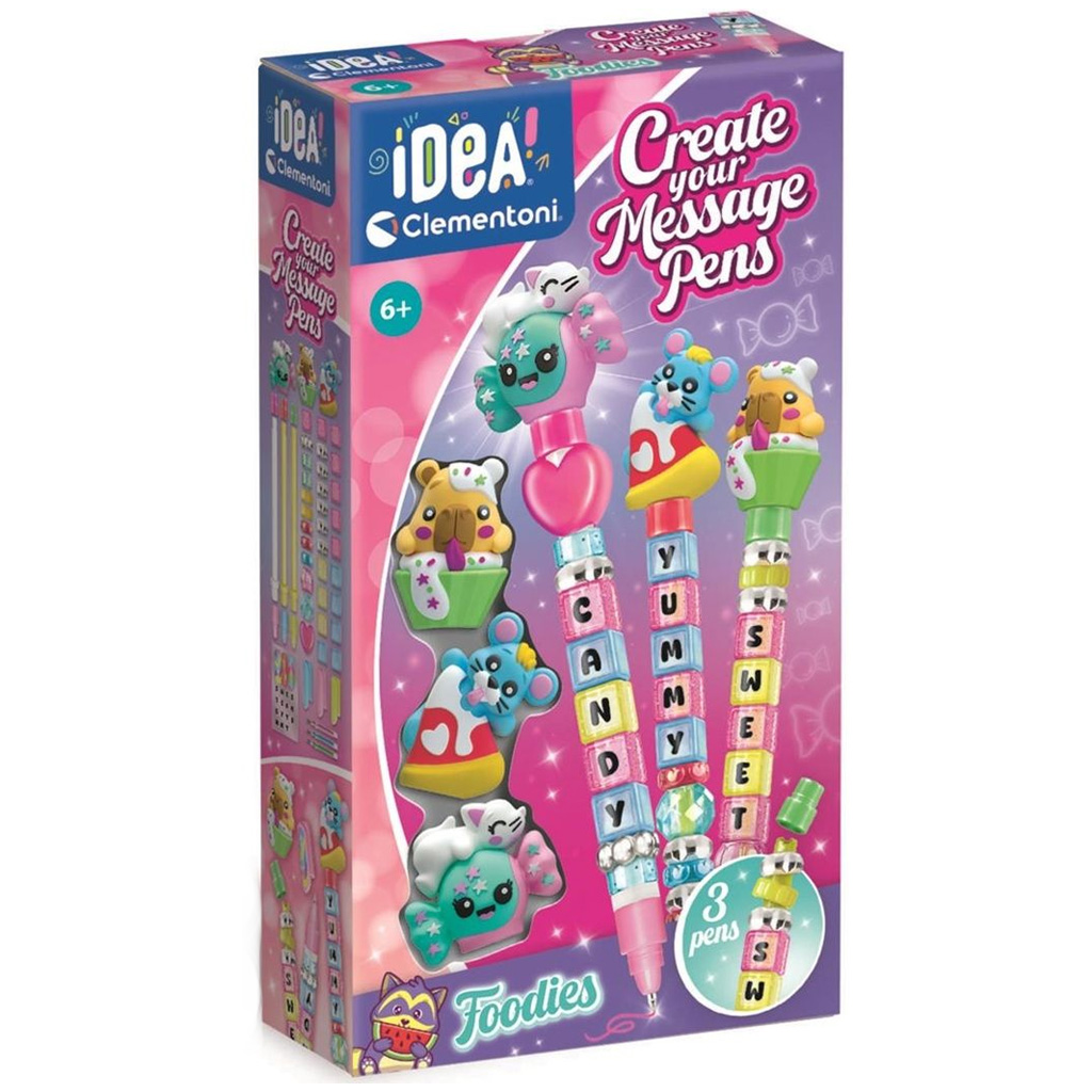 Idea! Sada na výrobu pier na písanie na jedlá - Clementoni