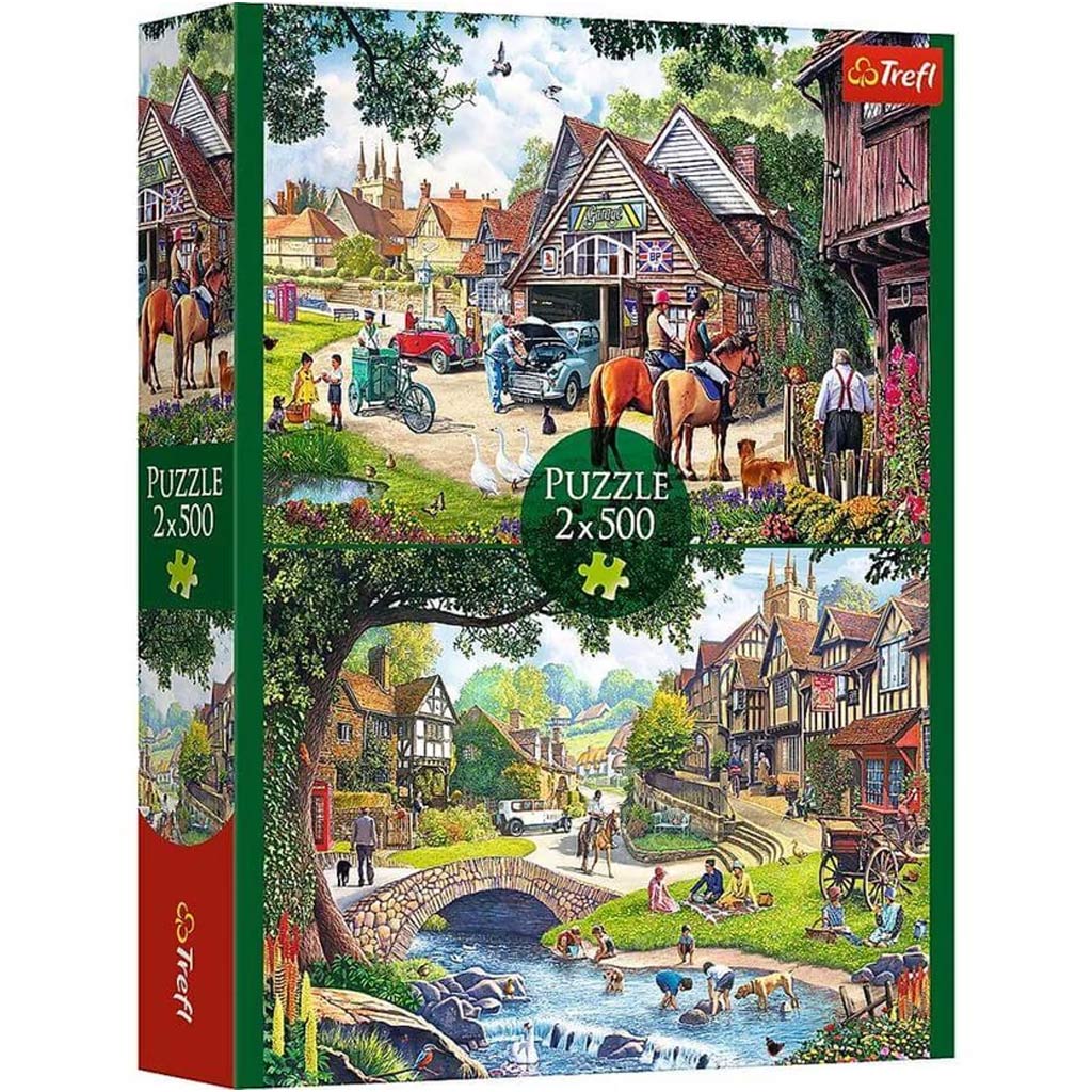 Idylický život 2x500 dielikov puzzle - Trefl