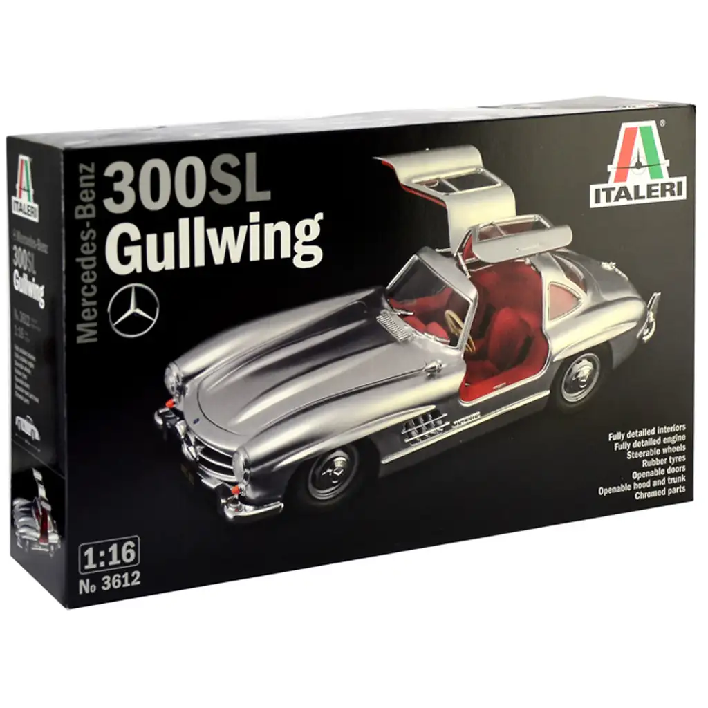 Italeri 1/16 Mercedes-Benz 300SL Gullwing auto model