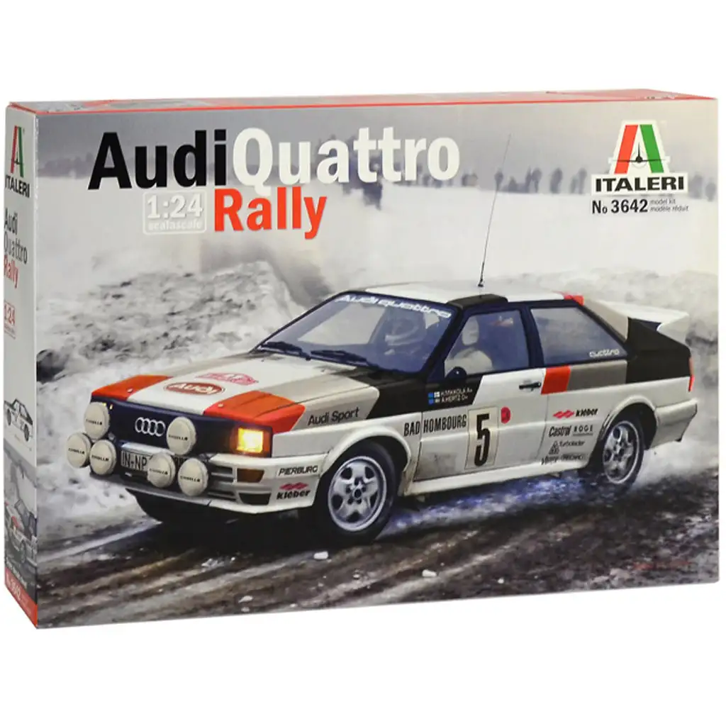 Italeri 1/24 Audi Quattro Rally autíčko model