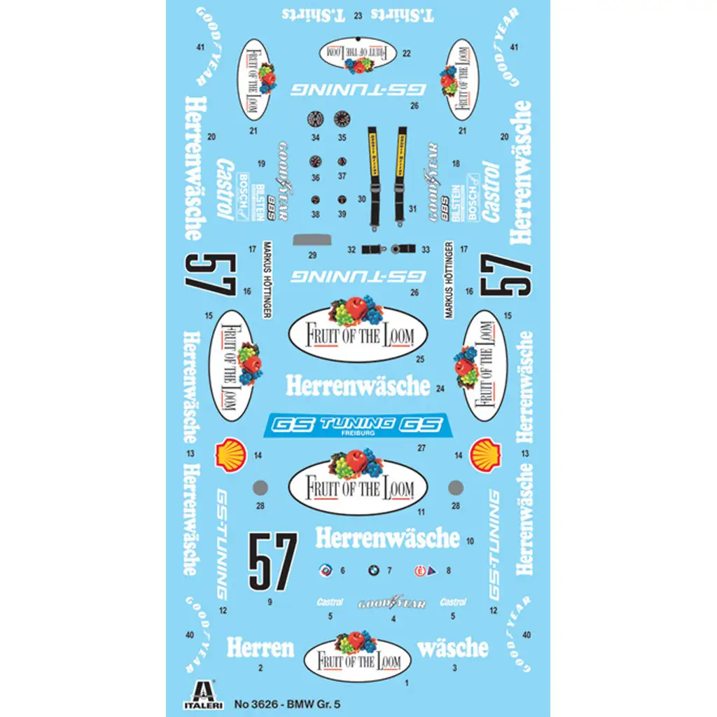 Italeri 1/24 BMW 320 Gr.5 pretekárske auto model kép 2