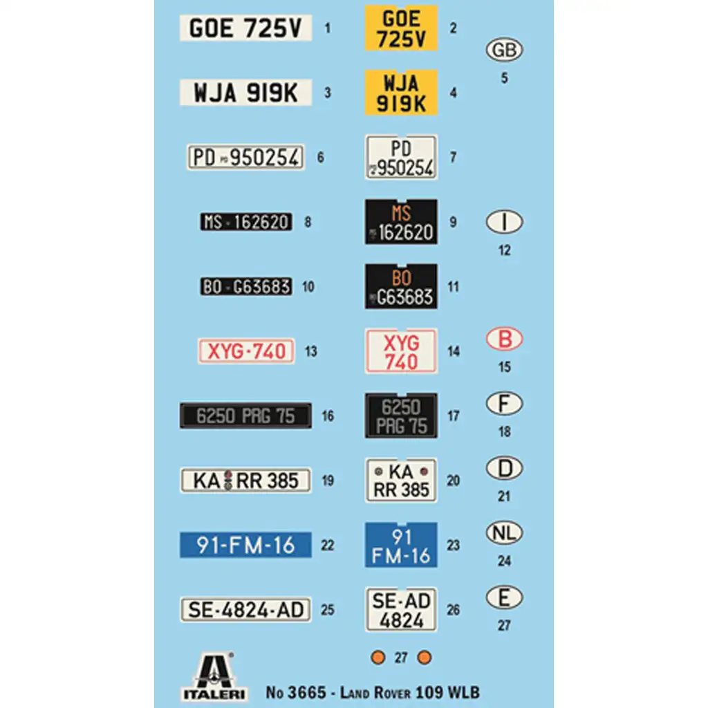 Italeri 1/24 Land Rover 109 LWB terénny model kép 3
