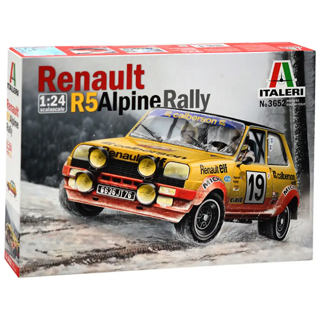 Italeri 1/24 Renault R5 Alpine Rally autíčko model