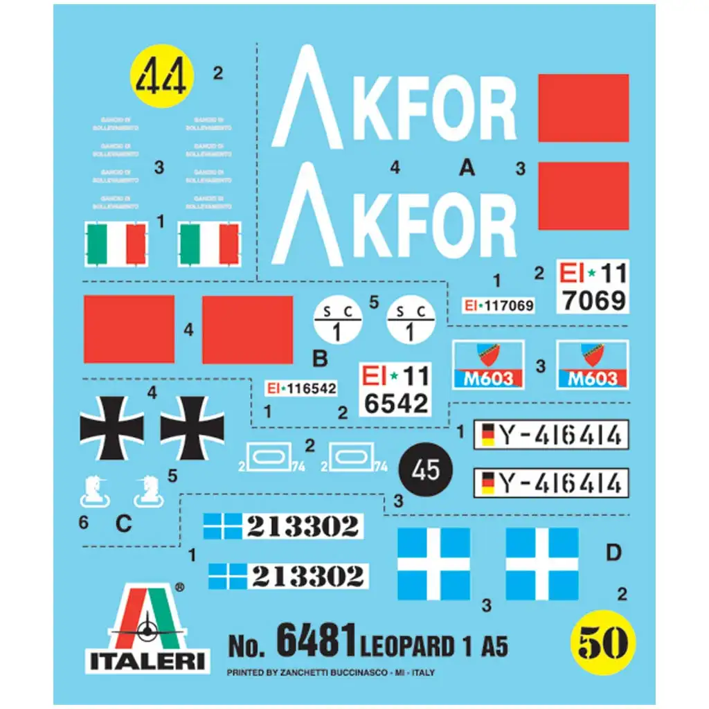 Italeri 1/35 Leopard 1A5 tankový model kép 6