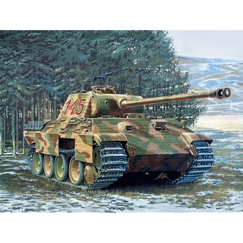 Italeri 1/35 Sd.Kfz. 171 Panther Ausf. A tankový model kép 5