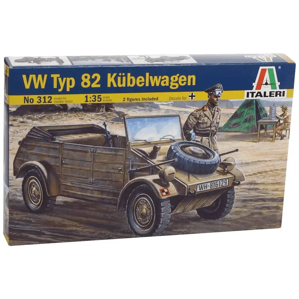 Italeri 1/35 VW Typ 82 Kübelwagen vojenský model vozidla