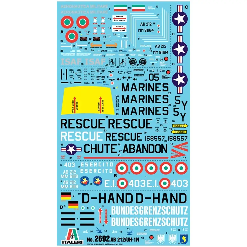 Italeri 1/48 AB 212 / UH-1N helikoptéra model kép 7