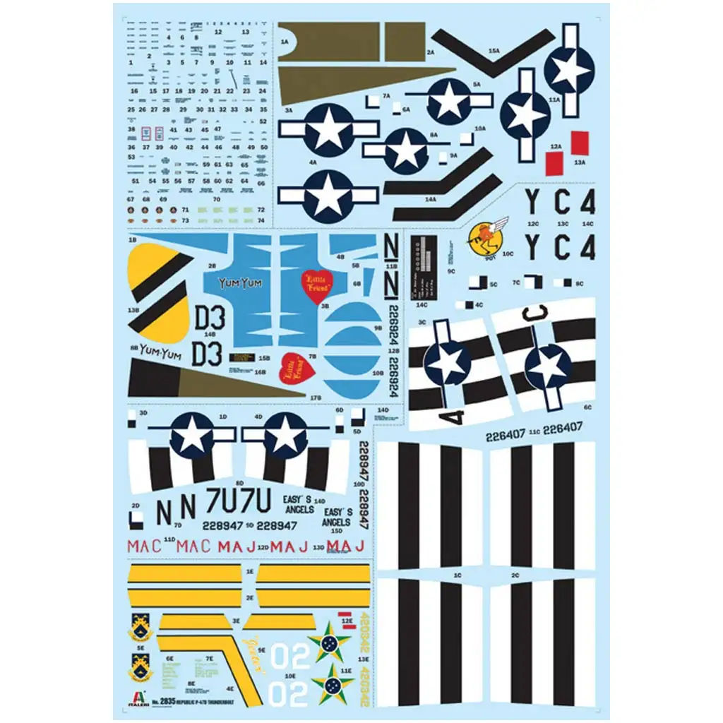 Italeri 1/48 P-47D Thunderbolt model lietadla kép 8