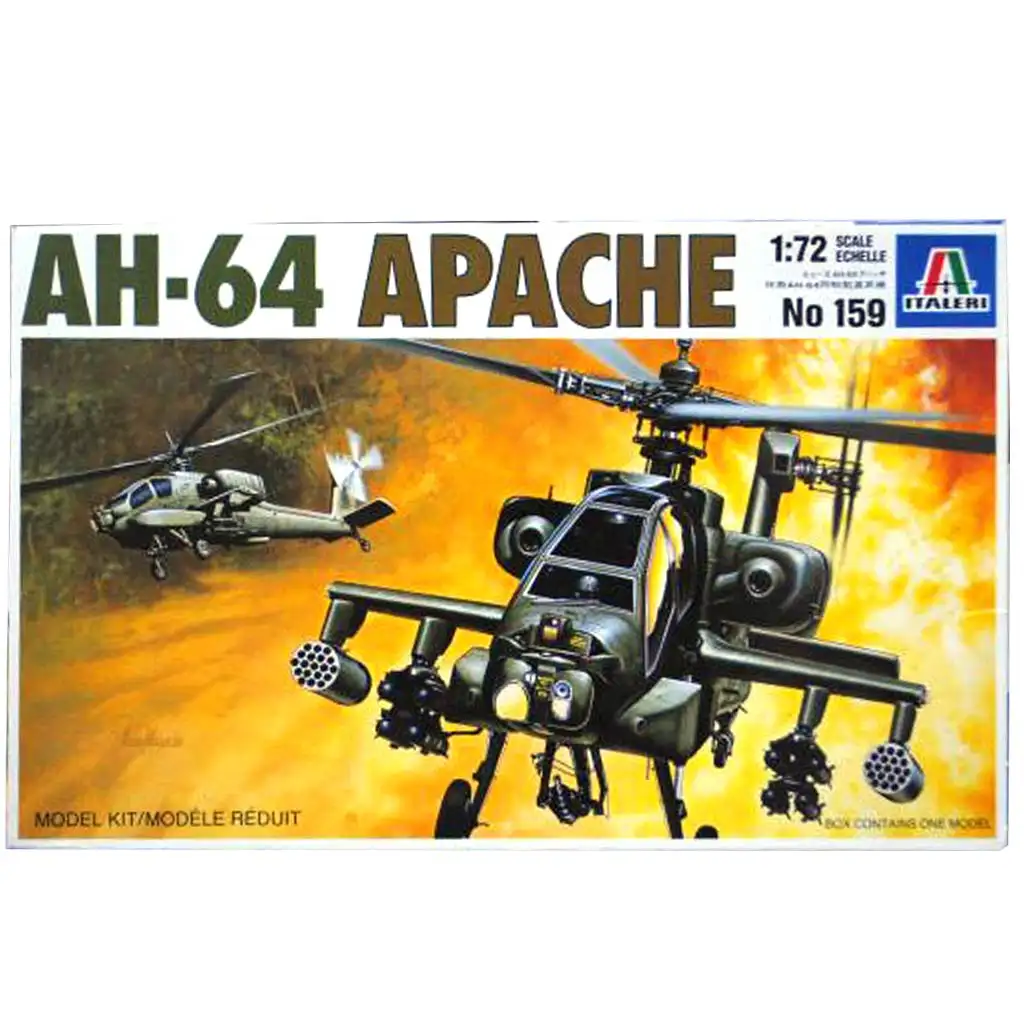 Italeri 1/72 AH-64 Apache helikoptéra model