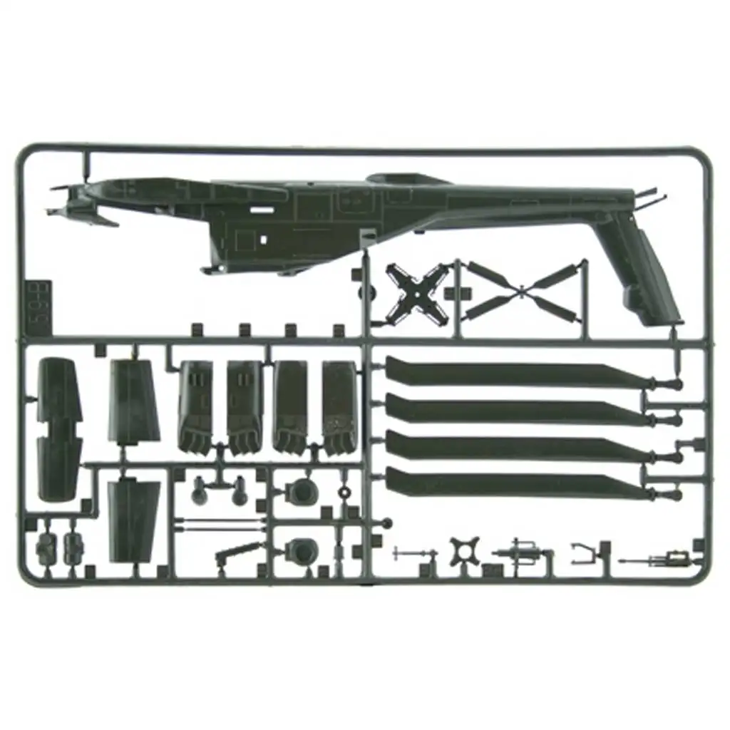 Italeri 1/72 AH-64 Apache helikoptéra model kép 4